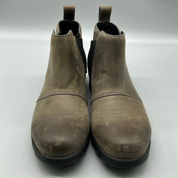 SOREL Emelie Waterproof Chelsea Boots Quarry Gray NL2671-053  Size US 6 - Picture 3 of 10